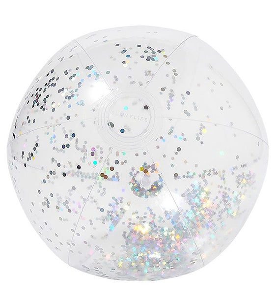 Inflatable beach ball glitter - Sunnylife