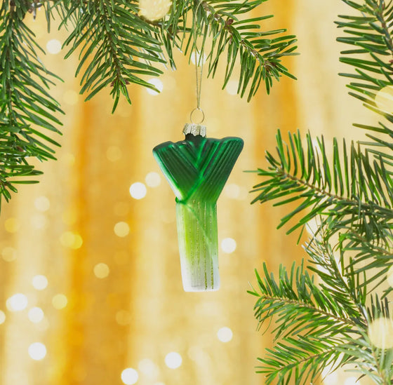 Hängande purjolök - Juldekoration