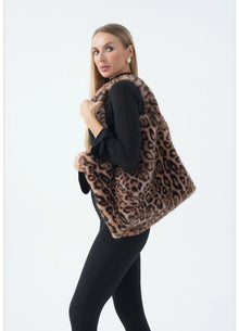  Leopard Faux Fur Bag