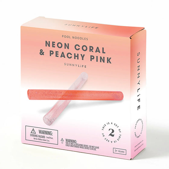 Poolnudlar Neon Coral &amp; Peachy Pink - Sunnylife