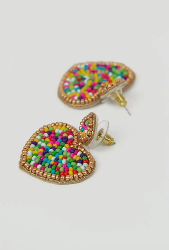 Confetti Heart Earrings