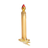 Golden Candle Clip Decoration