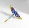 Dragonfly brooch in art deco style