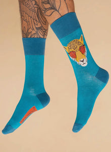  Mr Shady Jaguar Sock - Powder Design