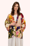 Mid-Length Kimono Cream Posy