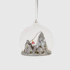 Ski Mountain Dome Bauble