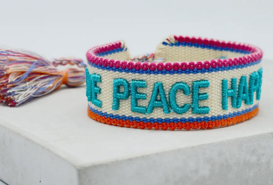 Love Peace Happiness Bracelet