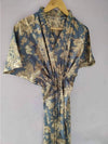 Indisk Blommig Tryck Kaftan Klänning
