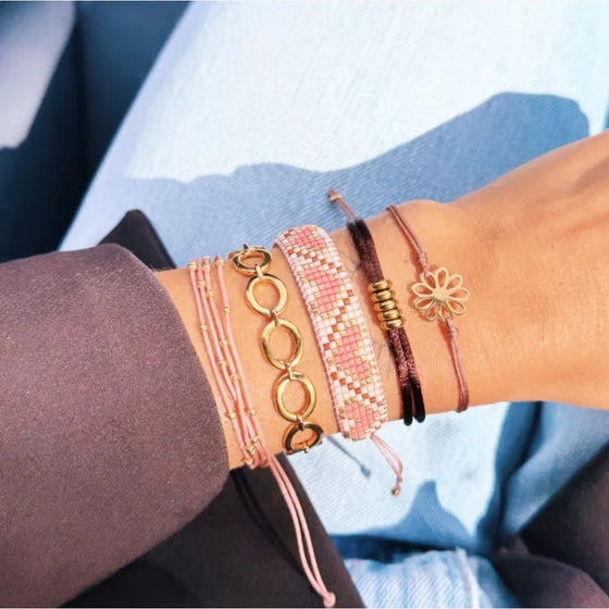 Satin Bracelet Dark Brown