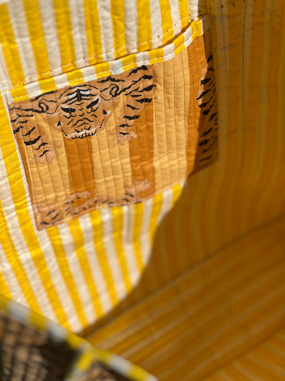 Yellow Tiger Tote Bag