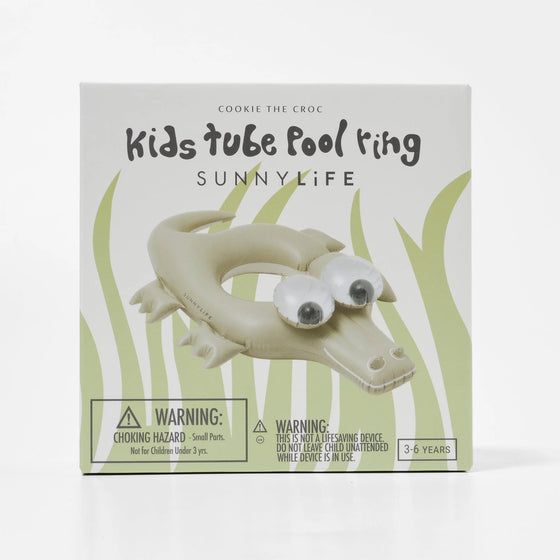 Rörpoolring för barn
 Cookie the Croc Khaki - Sunnylife