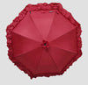 Red Tripple Frilled Pagoda Umbrella