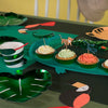 MERI MERI 4 GIANT PARTY PLATES CROCODILE