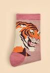 Thrill of the Tiger Ankel Socks - Dusky Rose