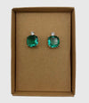 Aqua sparkle earrings - Sixton London