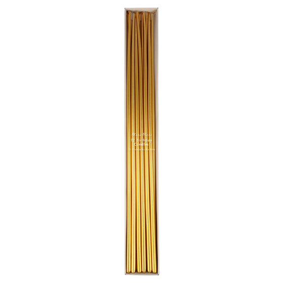 Tall golden candles - Meri Meri