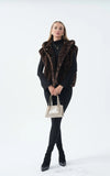 Leopard Faux Fur Hooded Vest