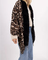 Leopard Print Scarf Faux Fur
