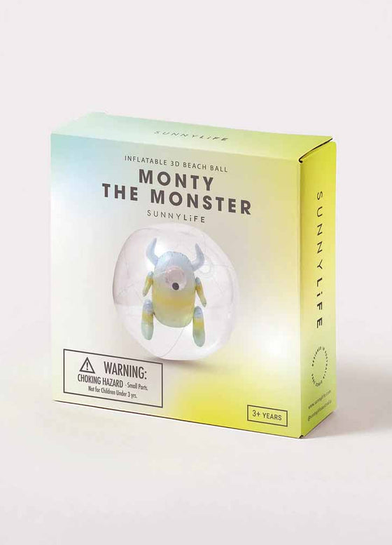 Uppblåsbar badboll - Monty The Monster - Sunnylife