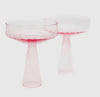 Pink Champagne Coupe - Set of Two