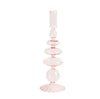 Pink bubble glass candle holder - mixed collection