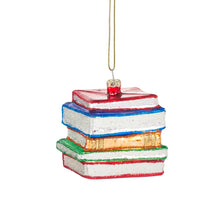  Stack Of Books Shaped Bauble