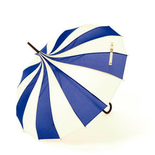  Boutique Classic Pagoda Umbrella Blue & Cream