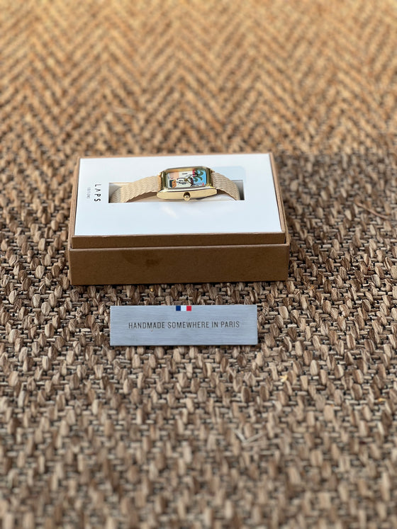 Riviera Signature Laps Watch Beige Armband