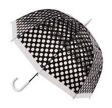  Clear Dome Umbrella With Black Polka Dots From The Soake Collection