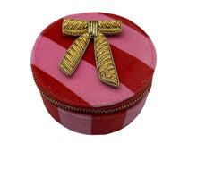  Pink Striped Jewellery Pot