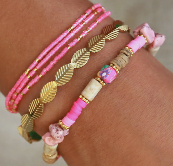 Pink Tropical Bracelet
