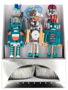  Robot cupcake toppers 24 pcs - Meri Meri