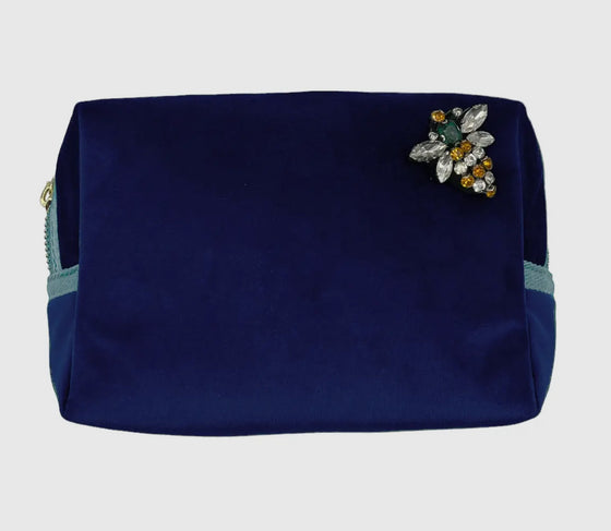 Blue Velvet Make-up Bag