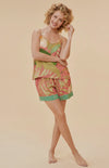 Cami Delicate Tropics Pyjamas, Candy - Powder Design
