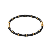 Black And Gold Bamboo Bracelet