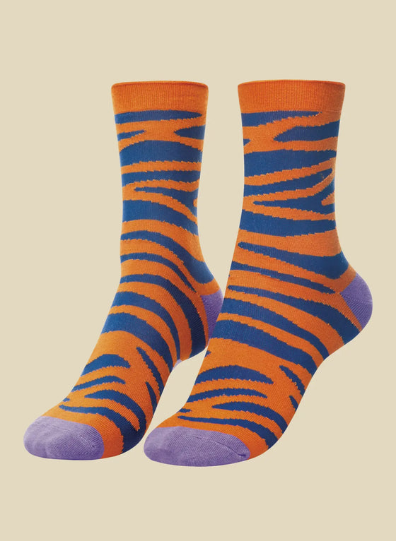 Tiger Stripe Ankle Socks
