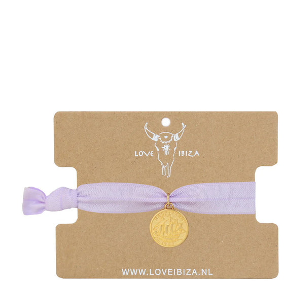 Ibiza armband lila mynt