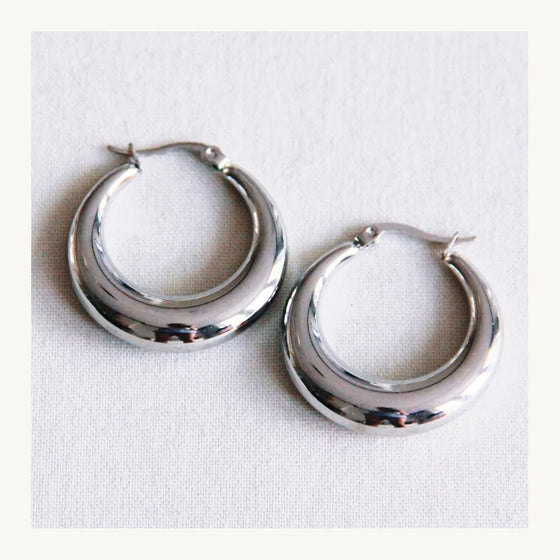 Silver Hoop Earrings
