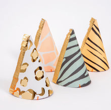  Safari Animal Print Party Hats - Meri Meri