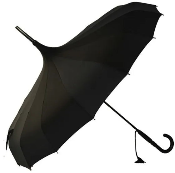 Black Boutique Classic Pagoda Umbrella by Soake