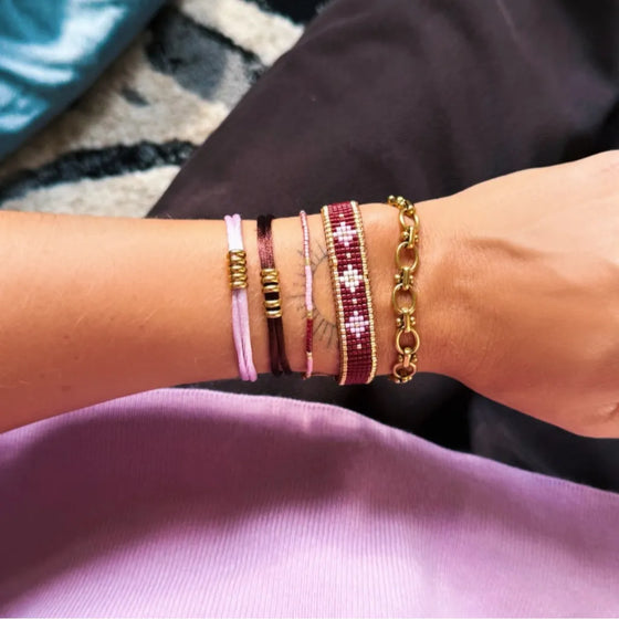 Satin Bracelet Dark Brown