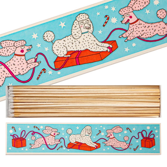 Christmas Poodles Long Matches