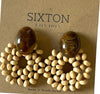 Wooden Beaded Earrings - Sixton London