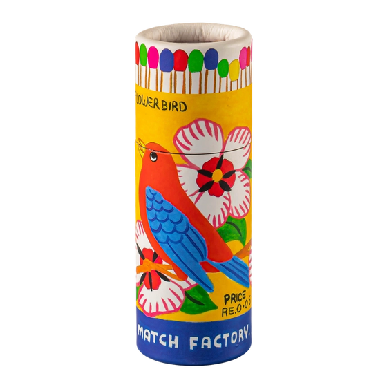 Flowerbird Small Cylinder Matches