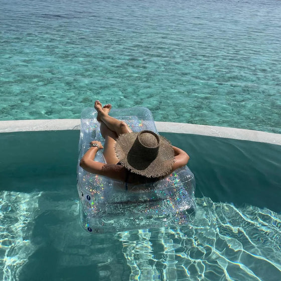 Inflatable Lilo Chair Glitter