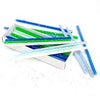 Blue & Green Glitter Candles