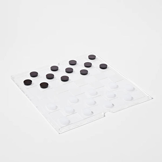 Lucite Chess & Checkers Limited Edition Whiskey Noir