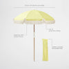 Luxe Beach Umbrella Limoncello