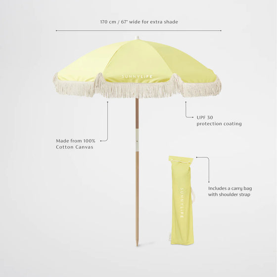 Luxe Beach Umbrella Limoncello