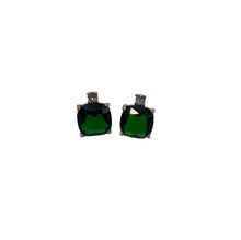 Emerald sparkle earrings